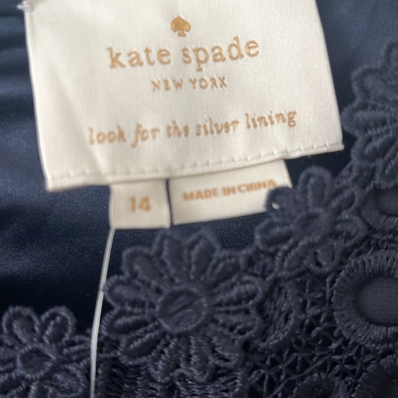 Kate Spade NWT Lace Shift Dress in size 14 Shore thing Rich Navy - Picture 4 of 8